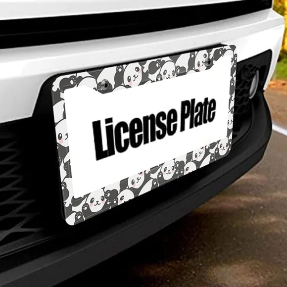 Panda License Plate Frame NIP - Picture 3 of 3